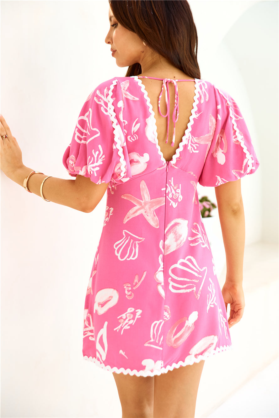 Starfish Mini Dress Pink