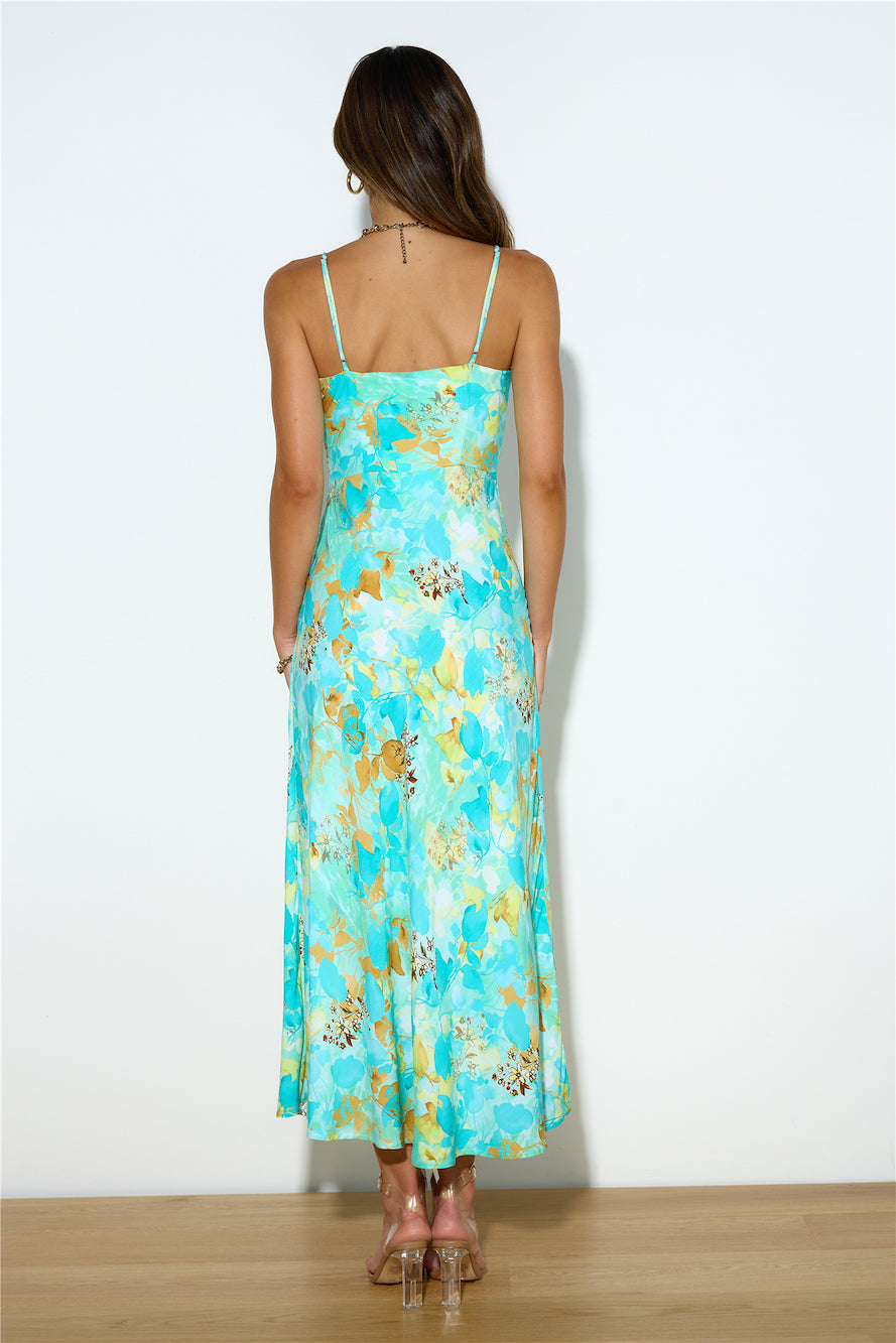 She's The Fun Maxi Dress Teal