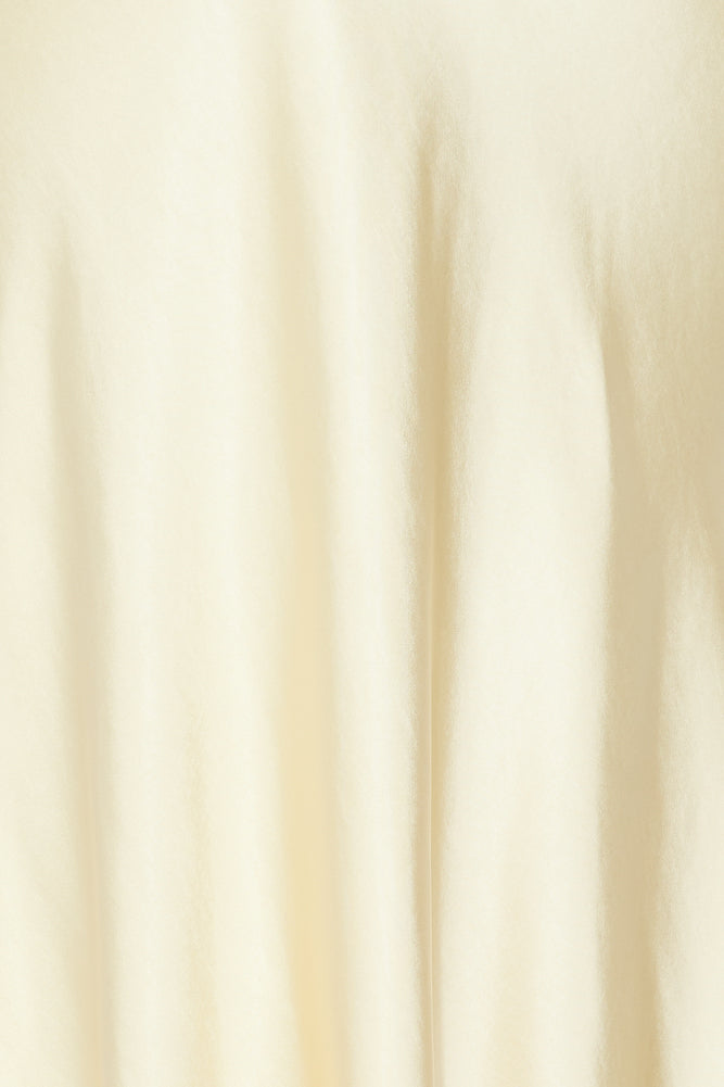 Slip On Class Satin Maxi Dress Yellow