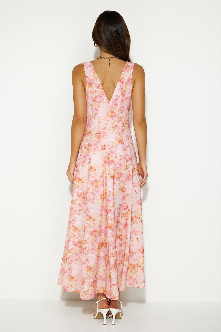 Perfectly Professional Midi Dress Pink