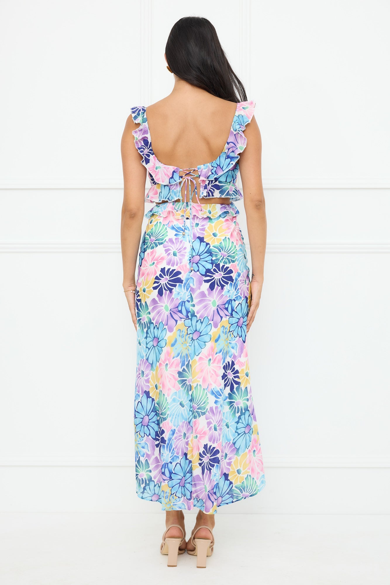Elegant Mystique Maxi Dress Blue