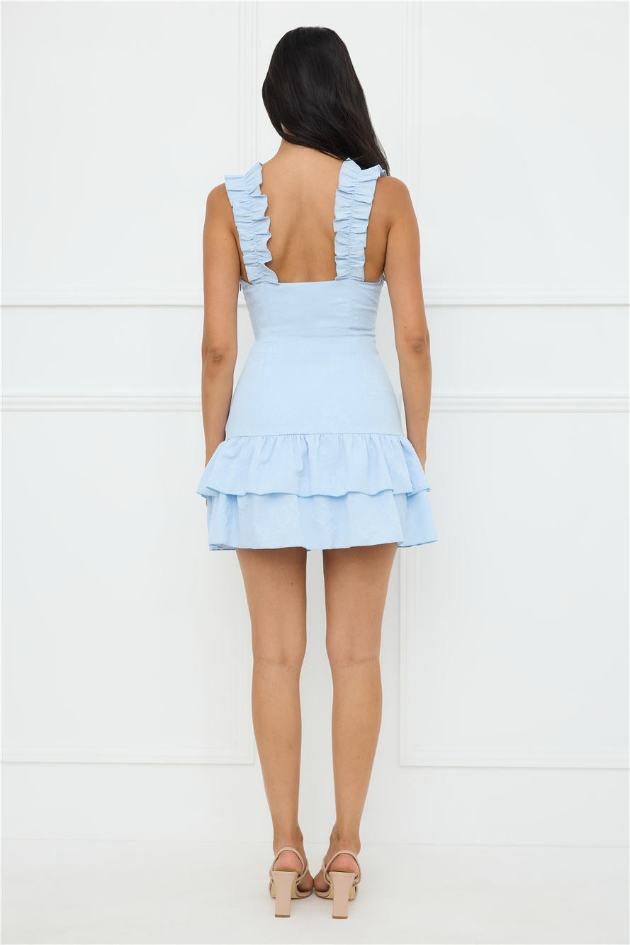 Your Wildflower Mini Dress Blue