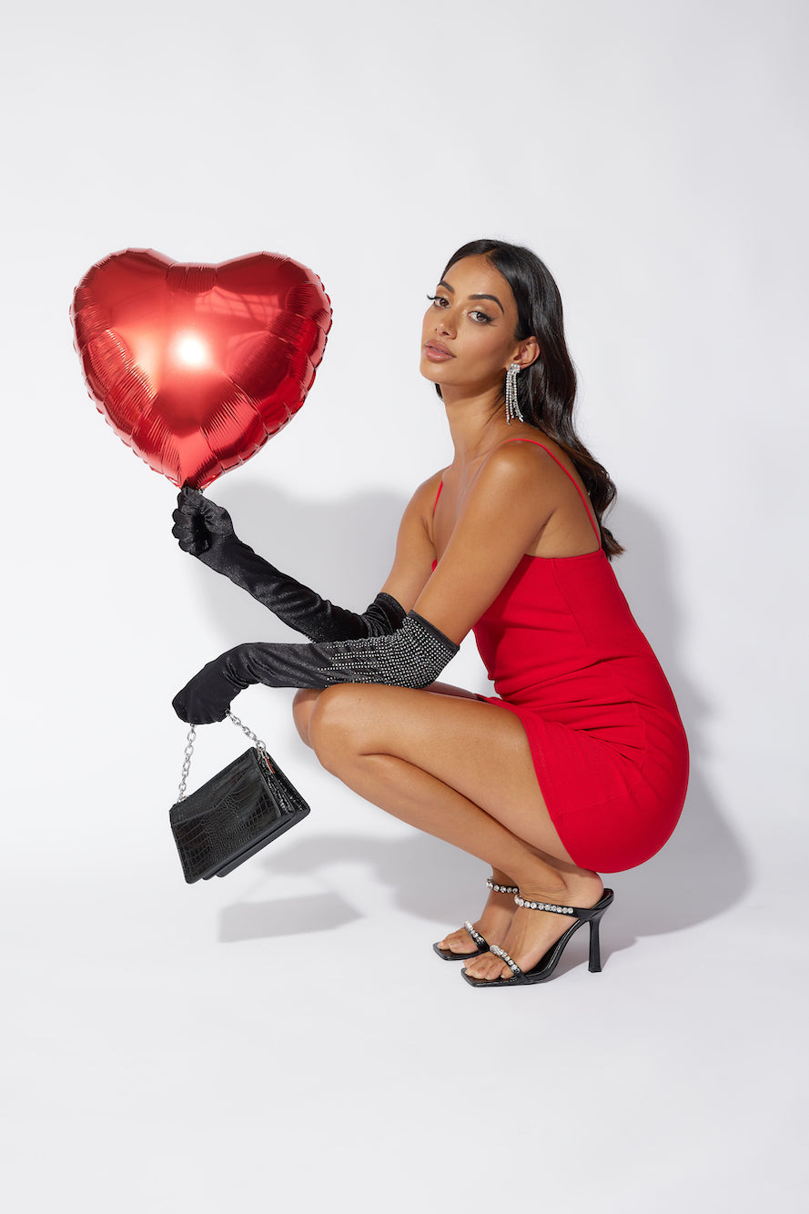 Made To Be Seen Mini Dress Red