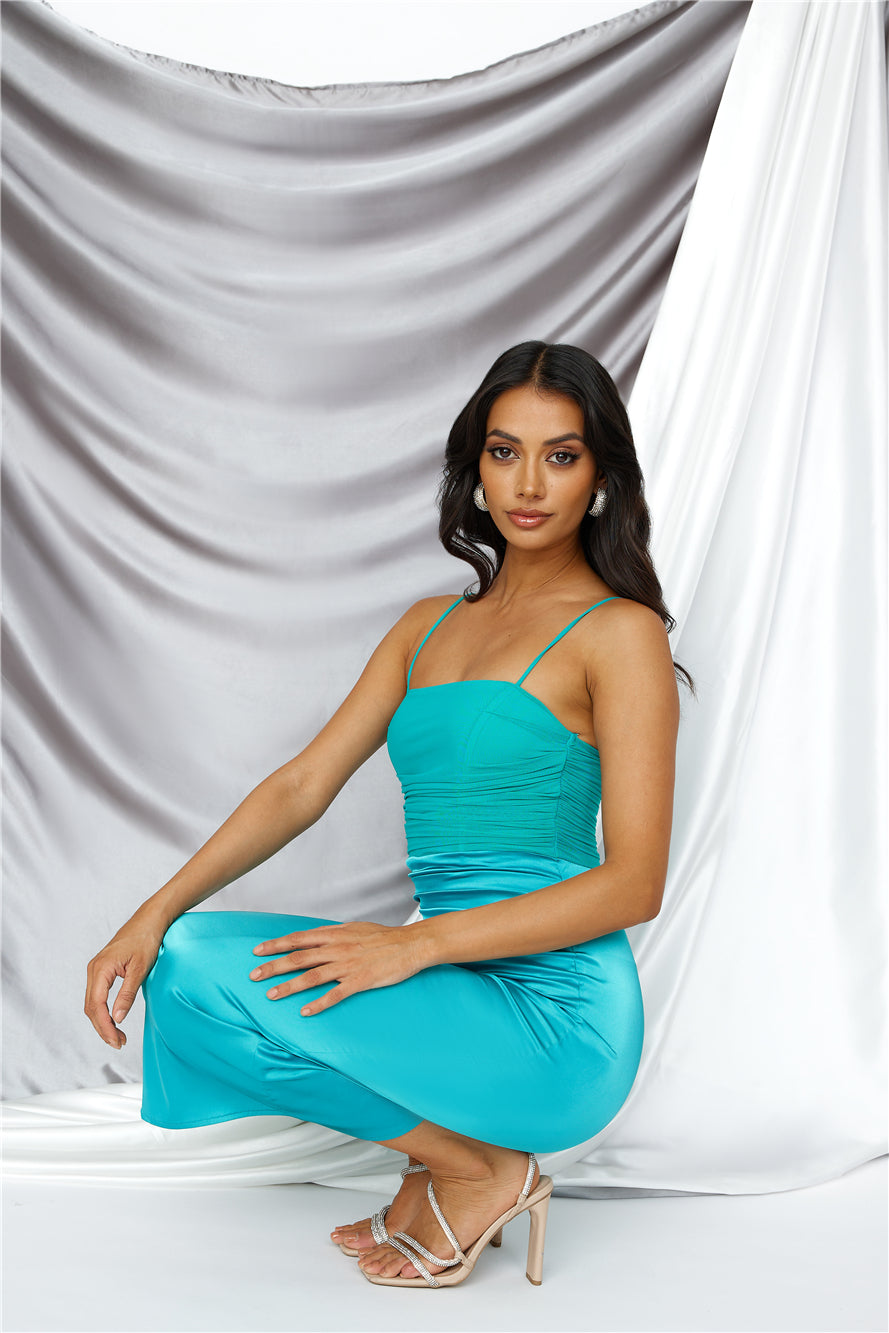 Fortune Seeker Midi Dress Green