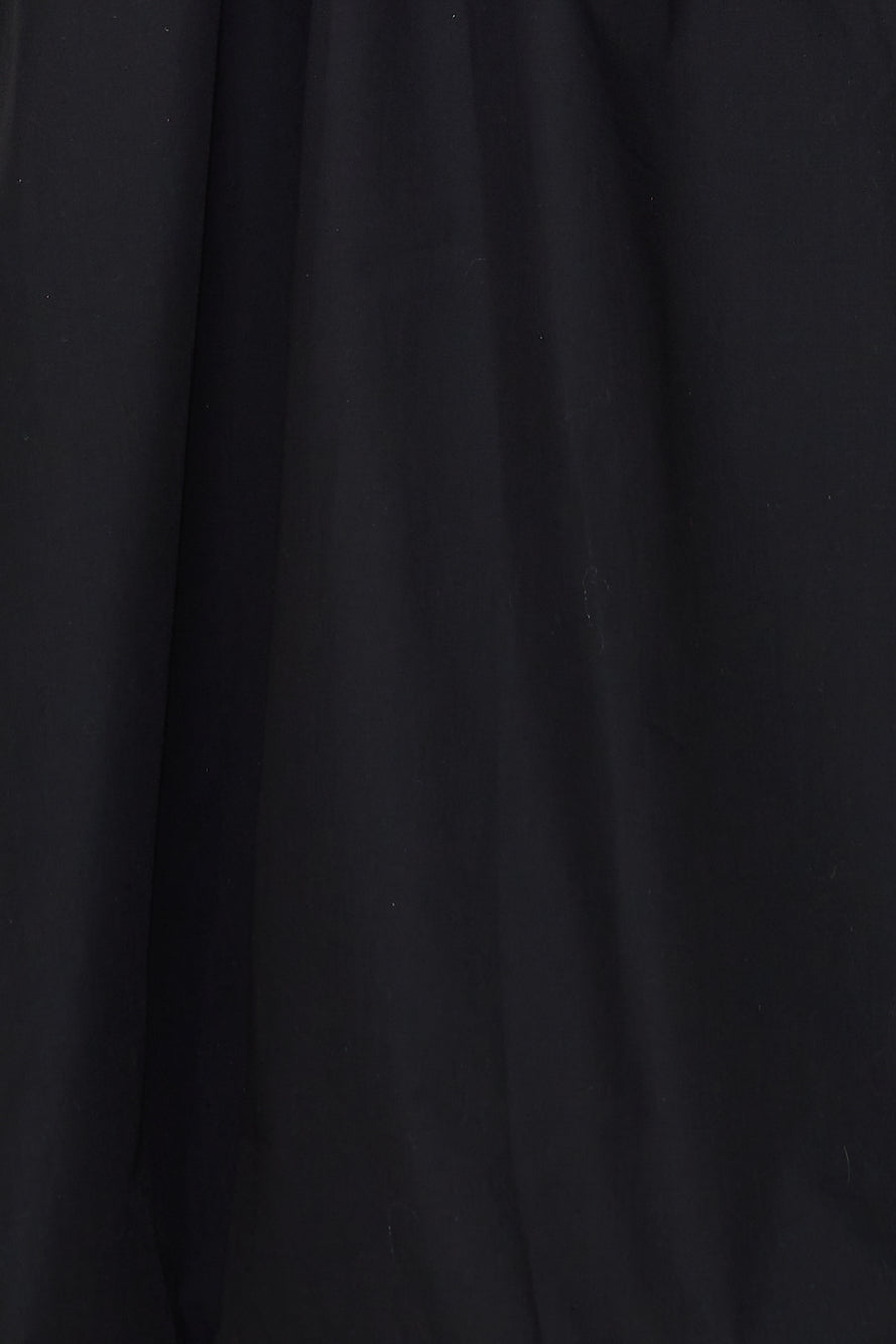 Rising Stars Halter Bubble Midi Dress Black