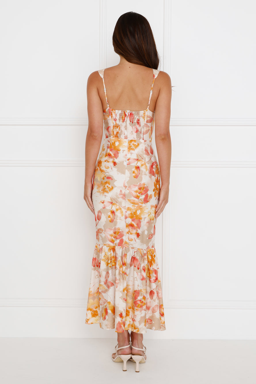 Music To Me Maxi Dress Orange