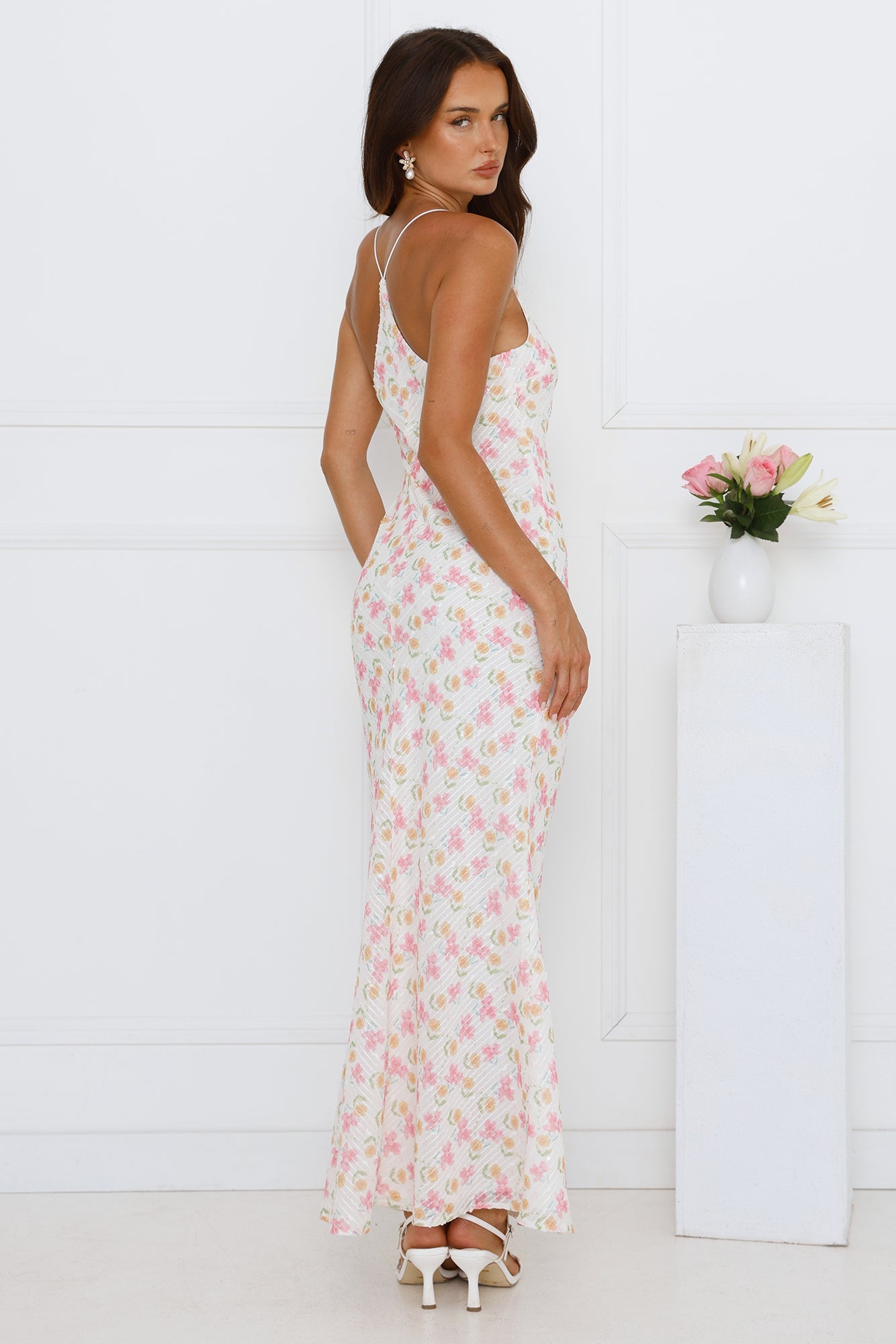 Hawaii Magic Maxi Dress White