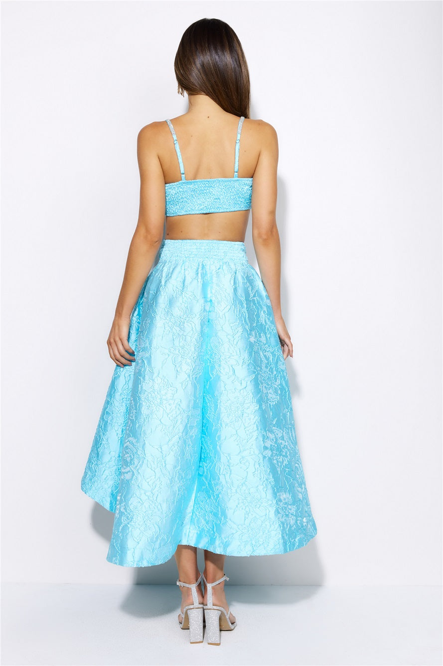 Your Star Sign Crop Top Aqua