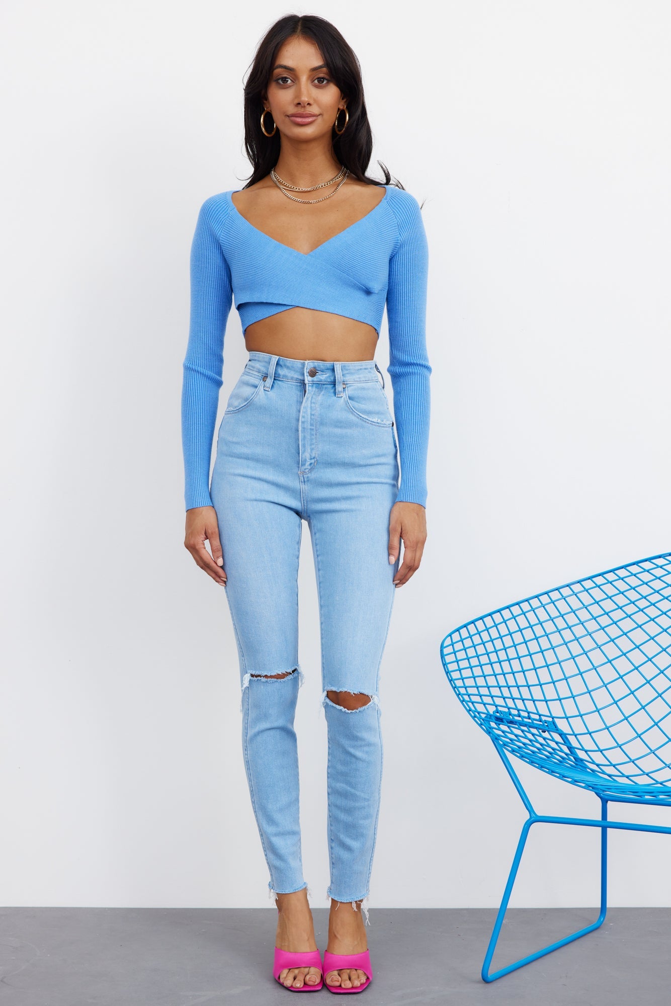 WRANGLER Hi Pins Skinny Jeans Essence