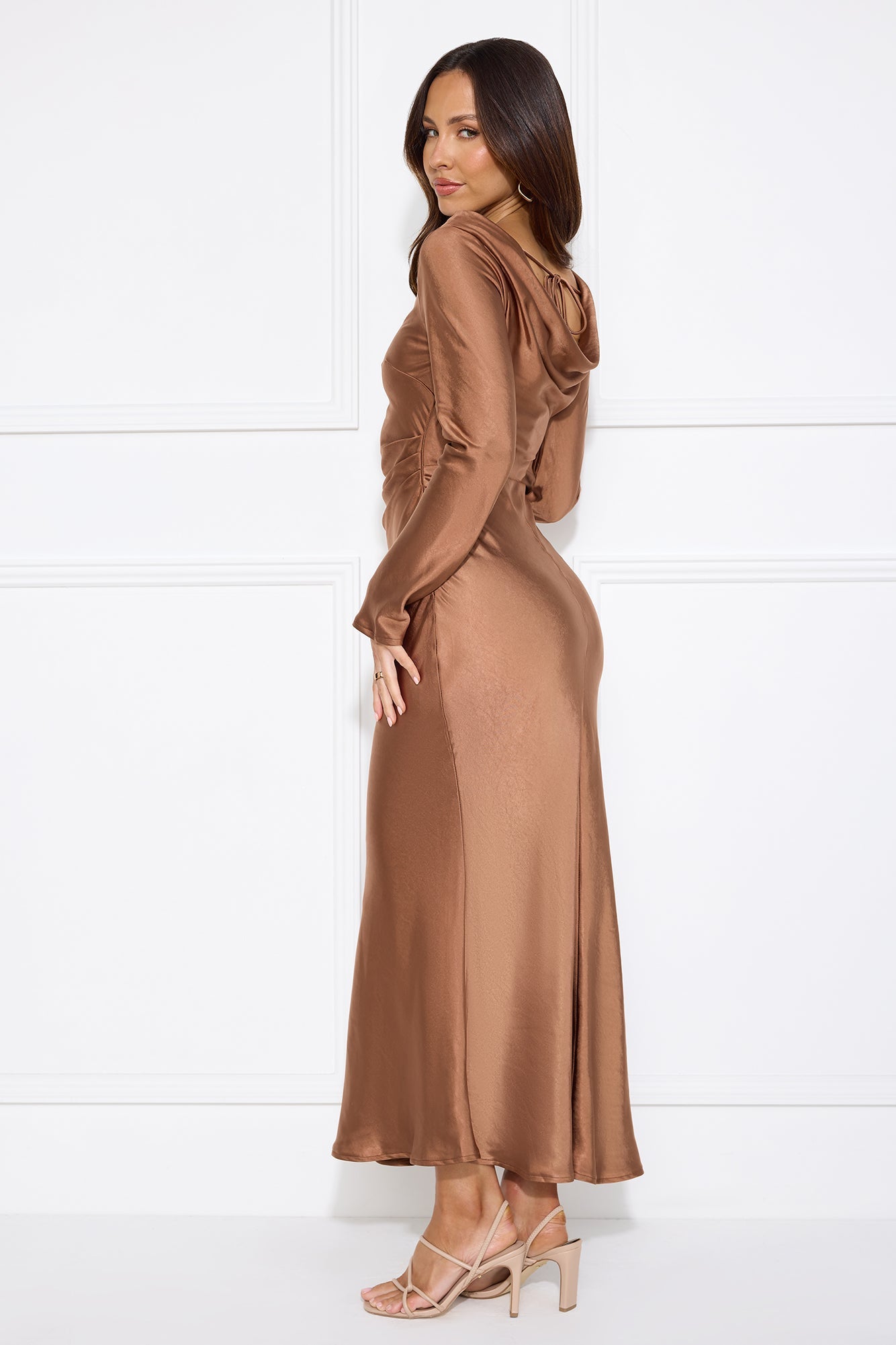 Classy Vibe Maxi Dress Brown