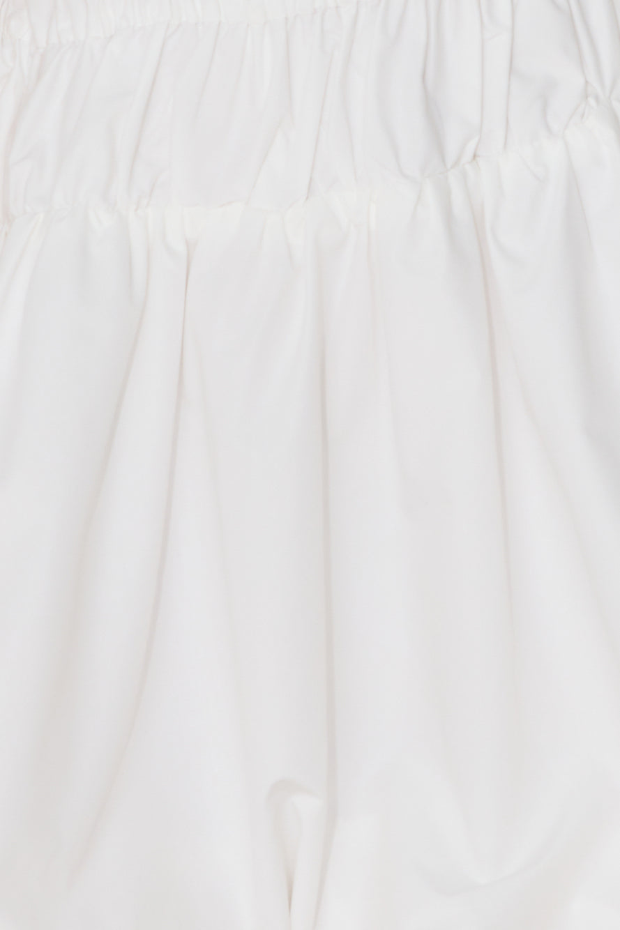 Maddi Strapless Bubble Mini Dress White