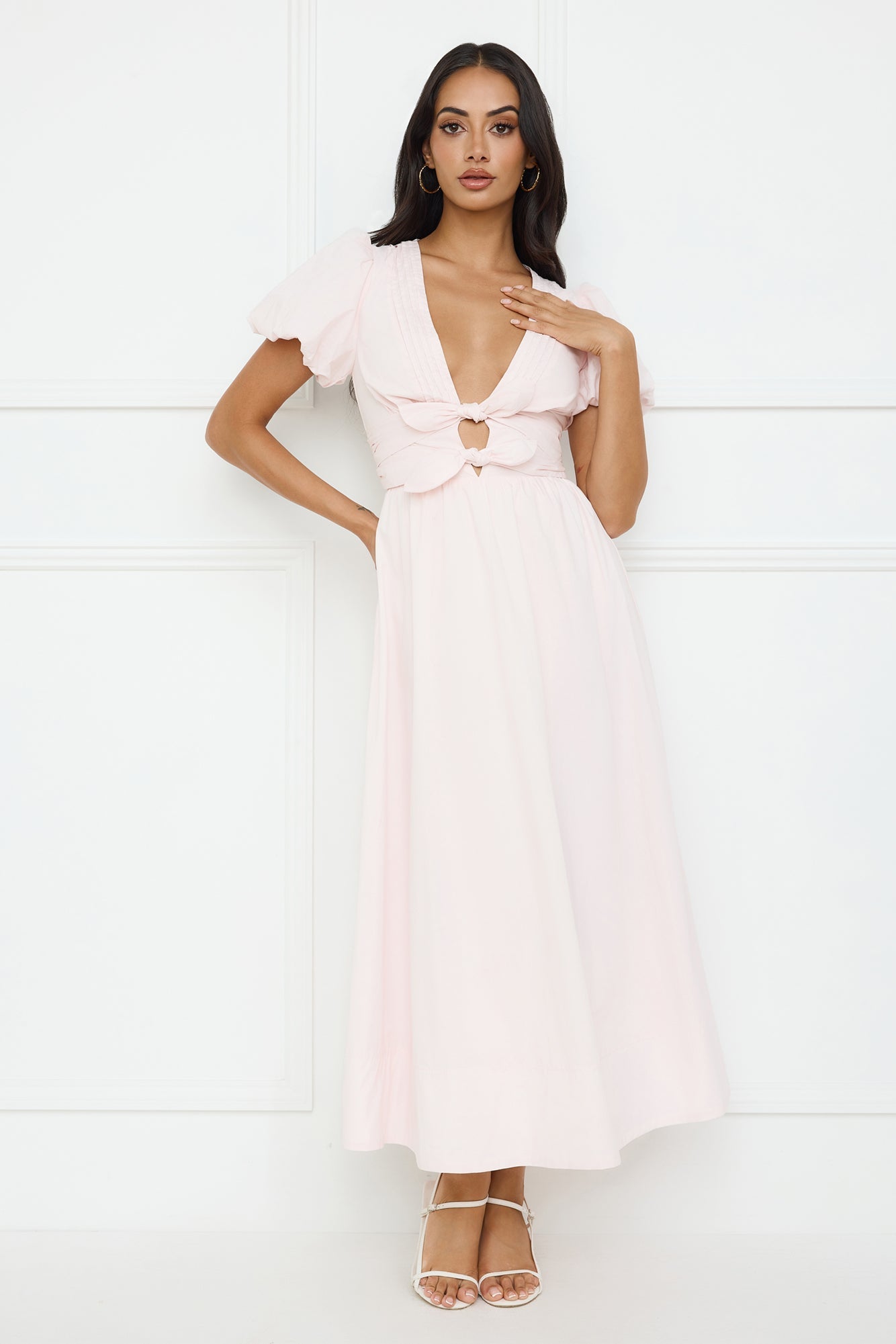 Peach Fizz Maxi Dress Pink