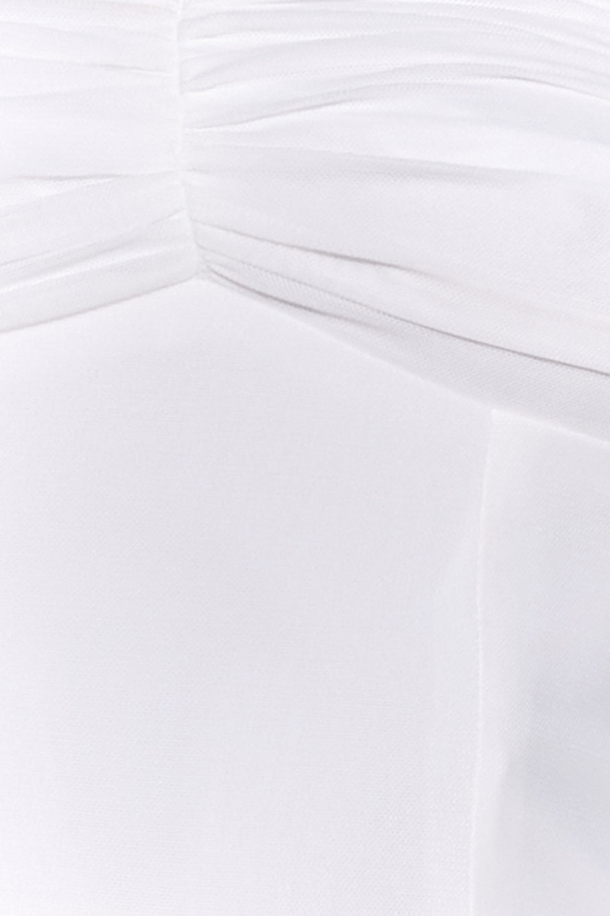 Light Nights Mesh Crop Top White