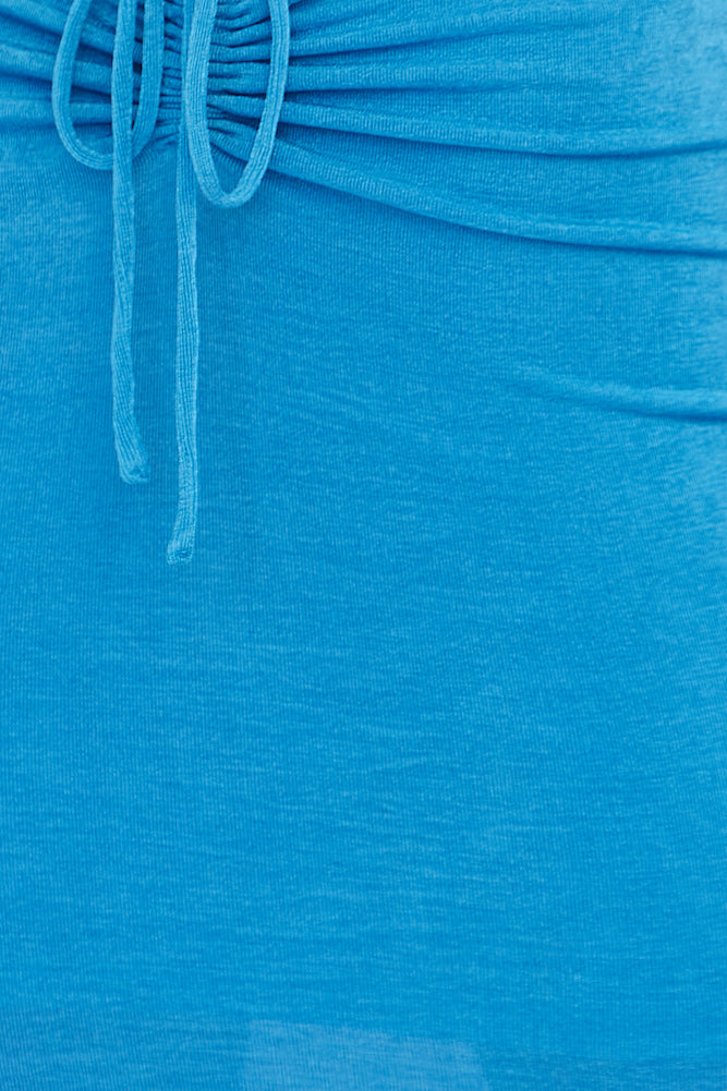 Feel This Feeling Crop Blue