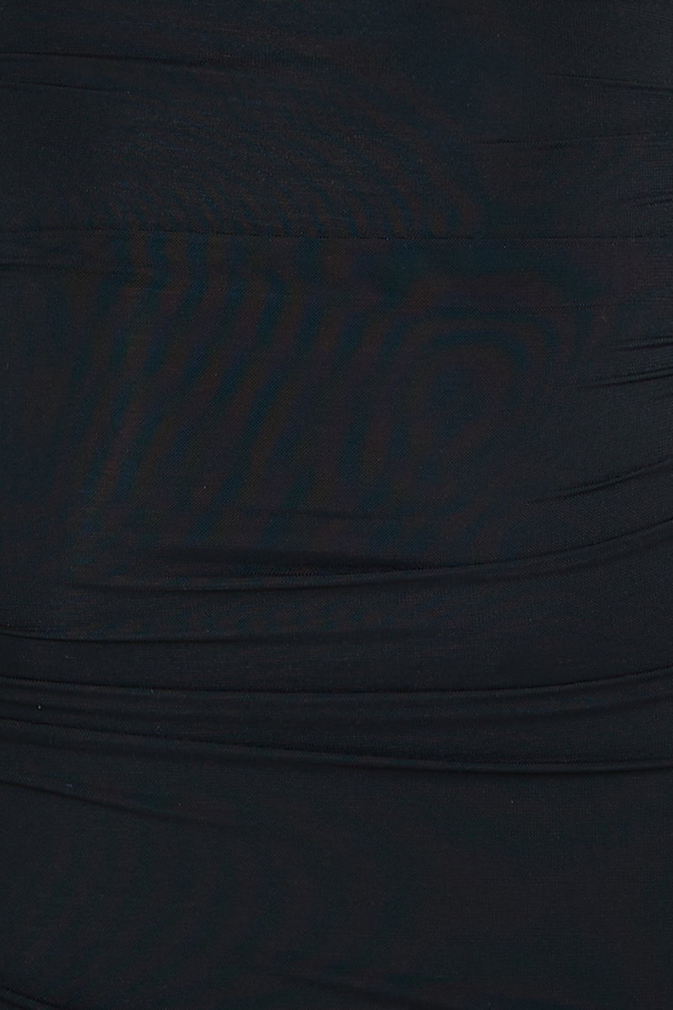 She's Adored Strapless Mesh Midi Dress Black