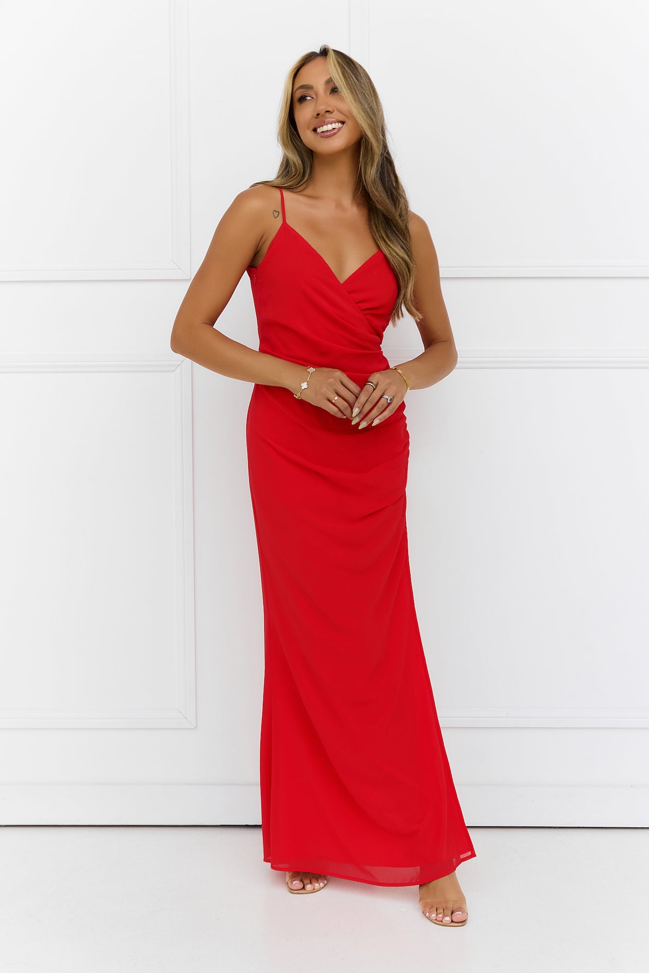Spark Of Excitement Maxi Dress Tangerine