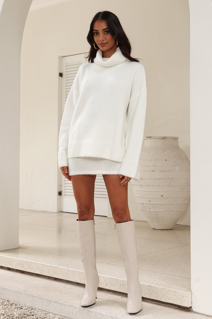 Winnie Mini Skirt White
