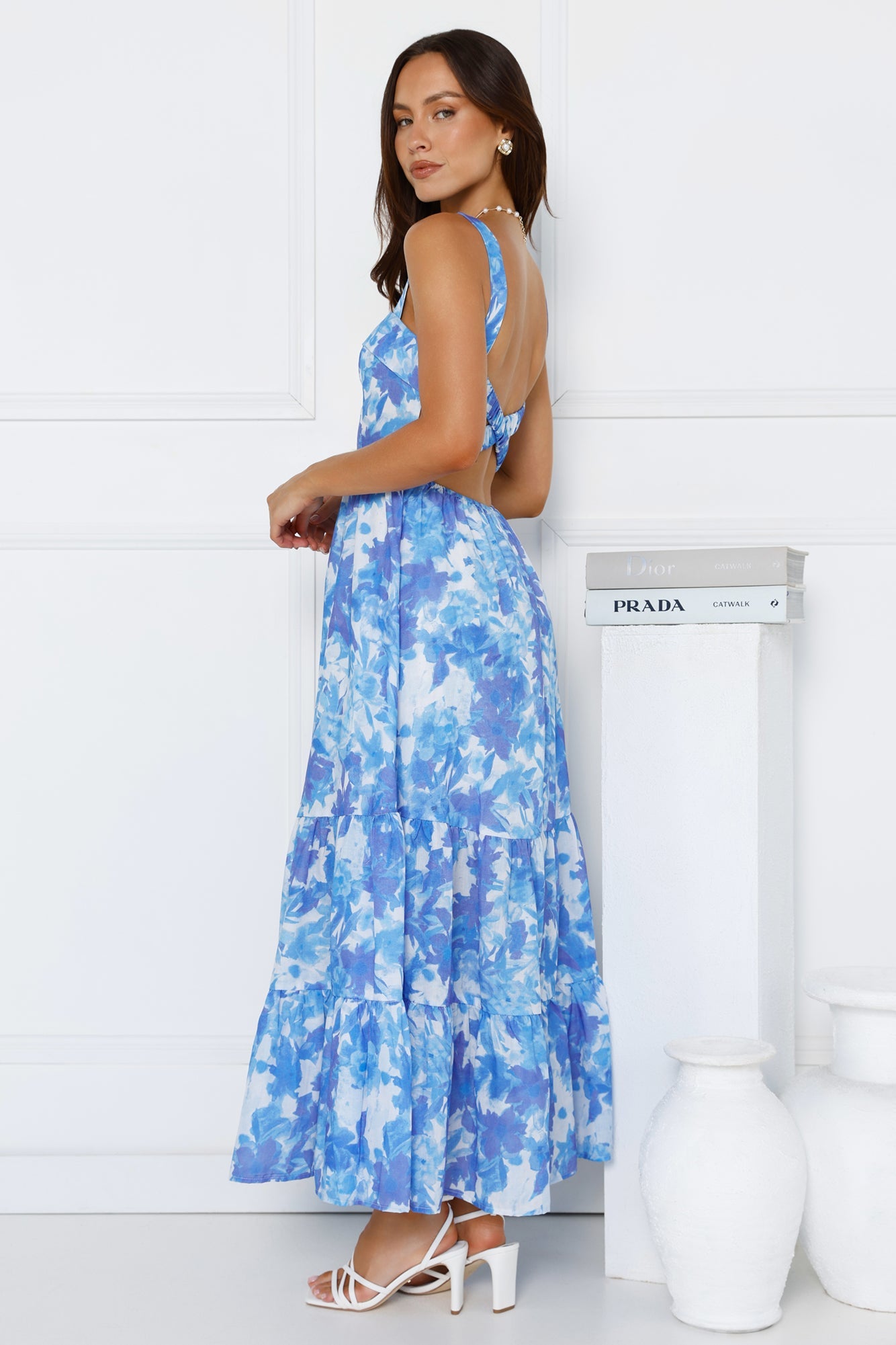 Heated Sun Maxi Dress Blue