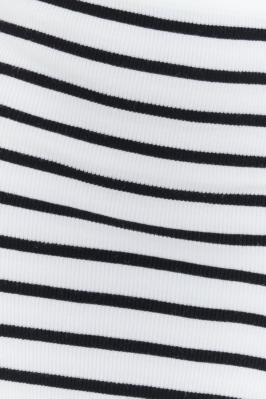 Set On You Knitted Crop Top White
