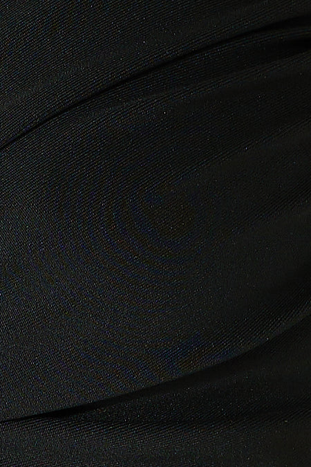 Festival Hours Halter Crop Top Black