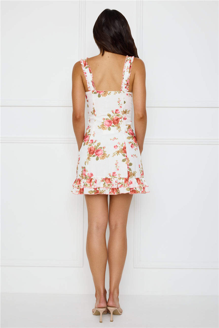 Floral Daydreams Mini Dress White