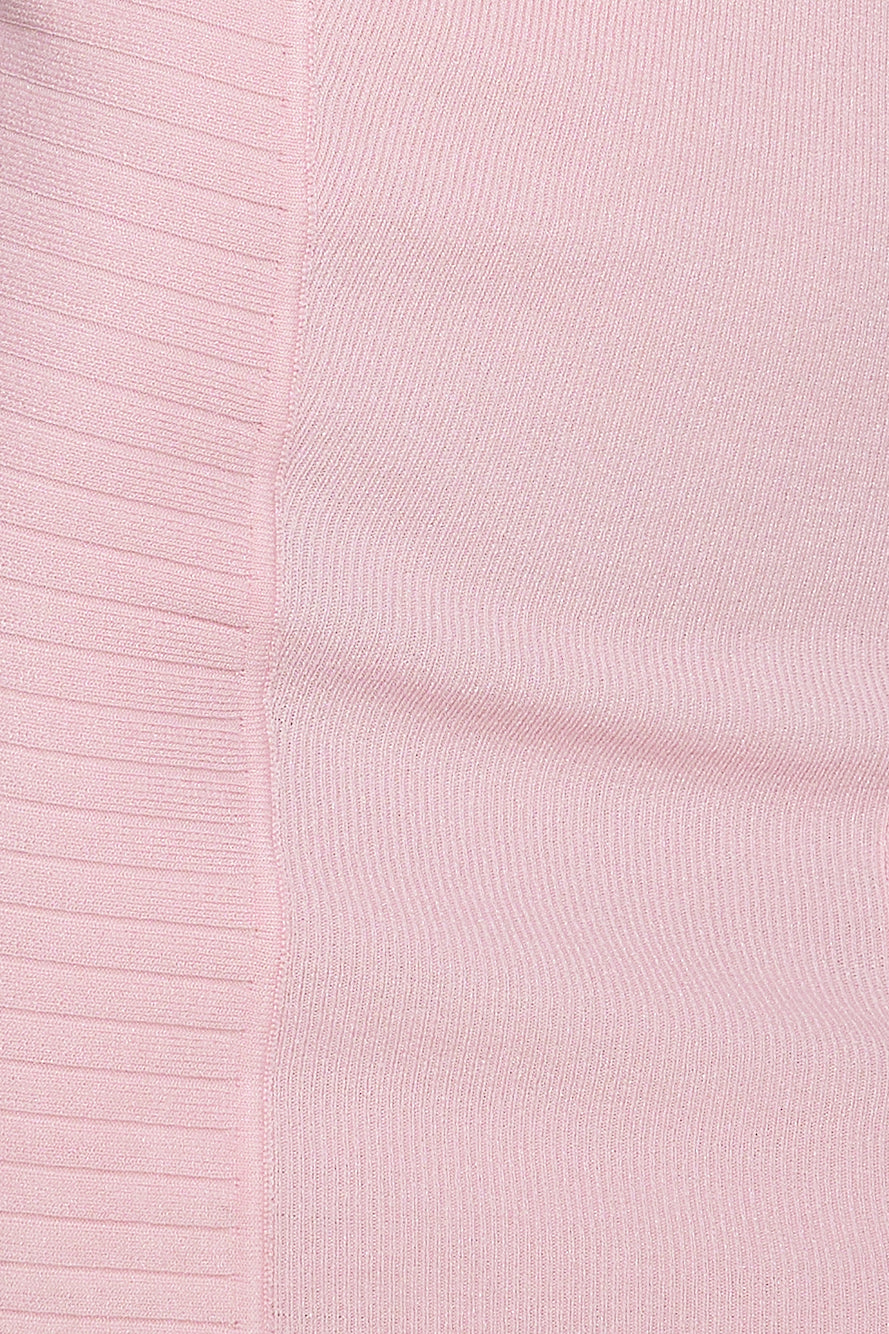 RUNAWAY The Lurex Mini Dress Pink