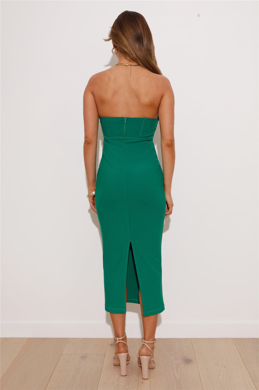 Newest Design Midi Dress Green