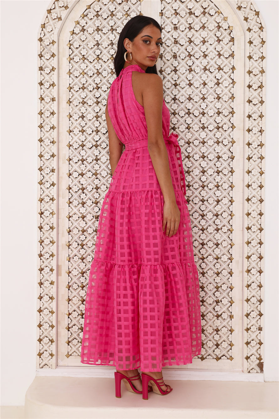 Summertime Picnic Maxi Dress Pink