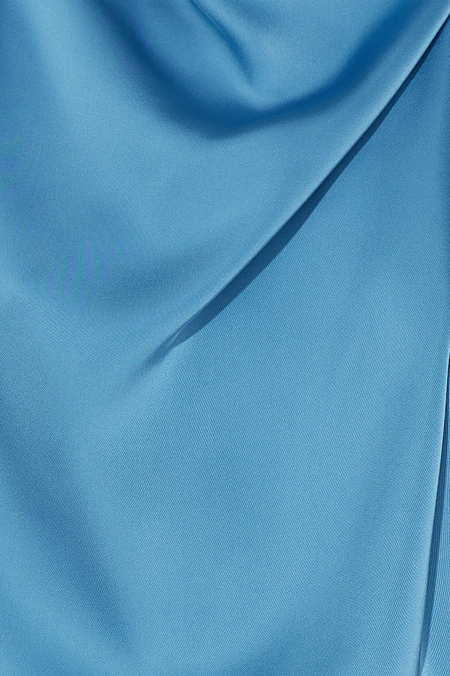 Stay Patient Crop Top Blue