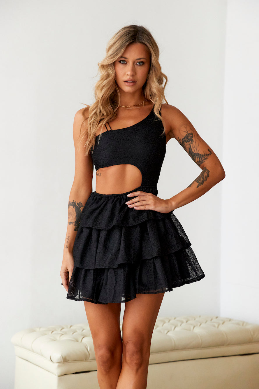 SUR BELLE Teacup Of Dreams Mini Dress Black