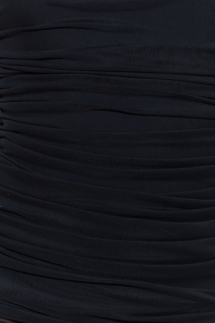 RUNAWAY Kardi Midi Dress Black