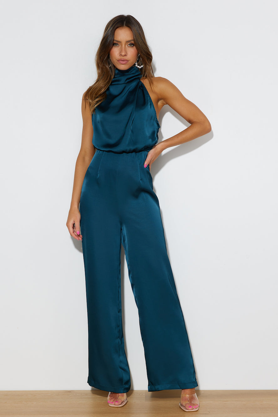 Youthful Days Jumpsuit Teal