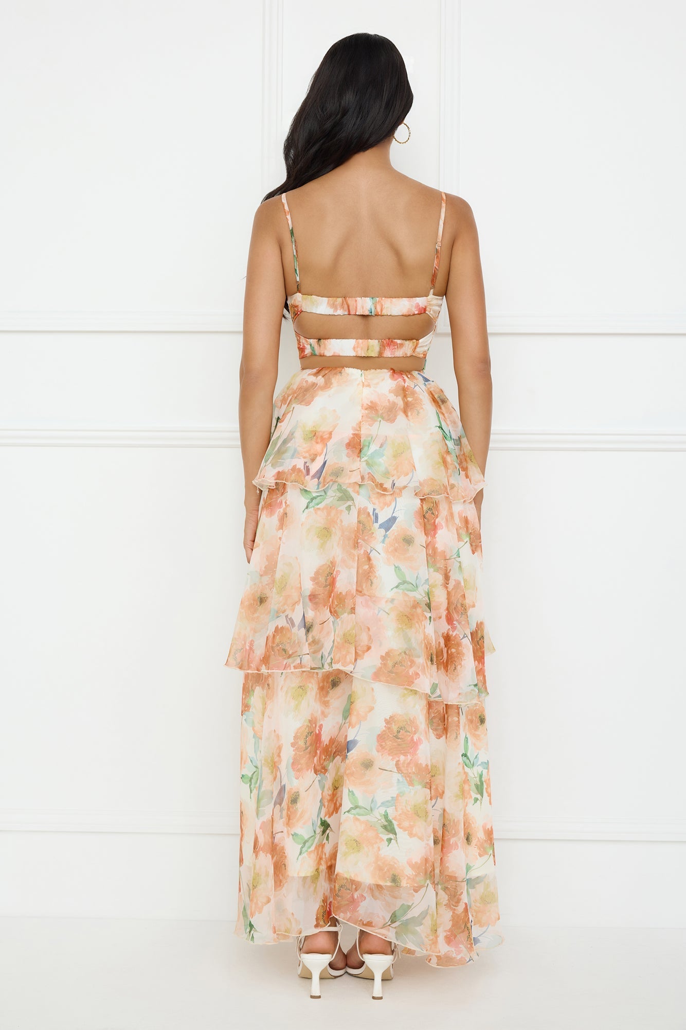 Starflower Breeze Maxi Dress Orange