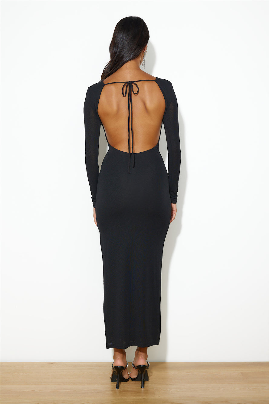 Sleekest Of Them All Maxi Dress Black