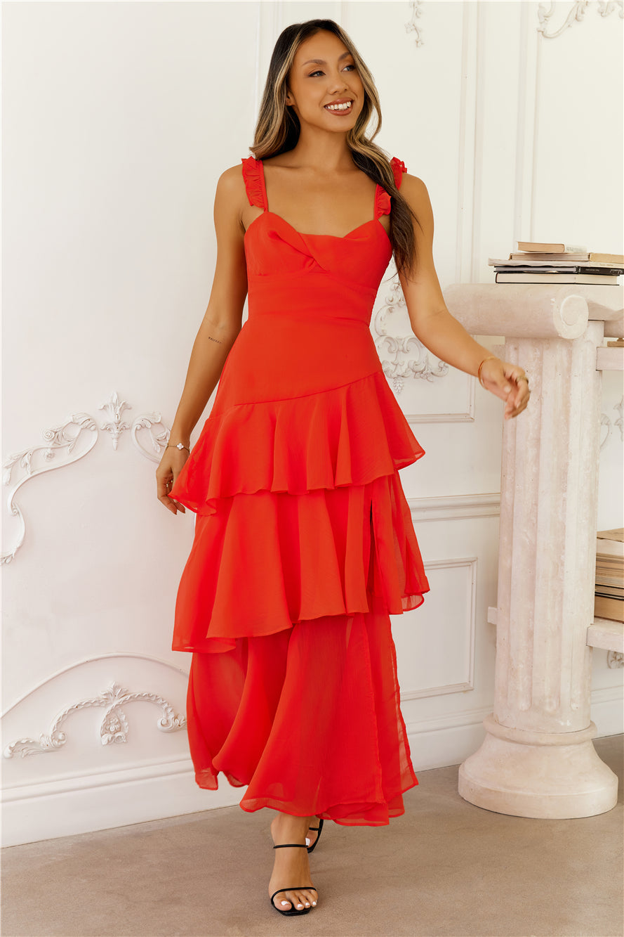 Trailblazing Maxi Dress Red