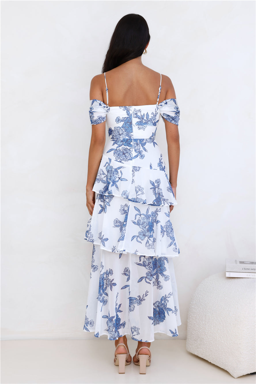 Energy Never Ends Maxi Dress Blue