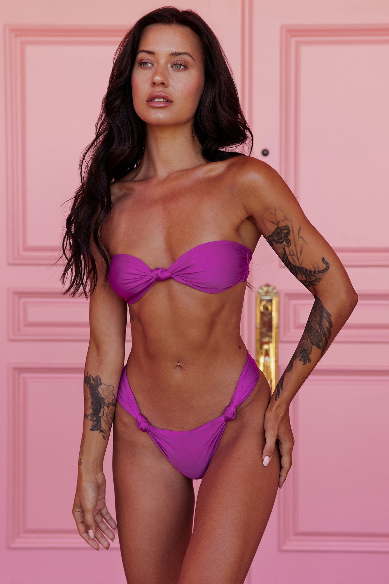 Lifeguard On Duty Swim Top Purple