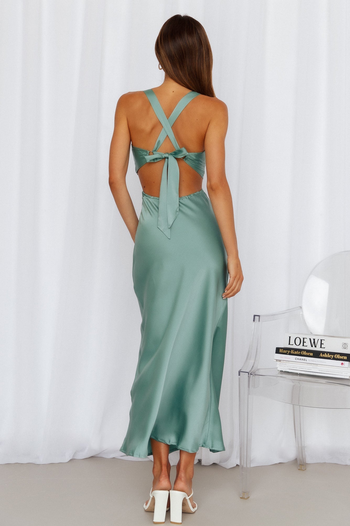 Sweet Mojito Midi Dress Sage