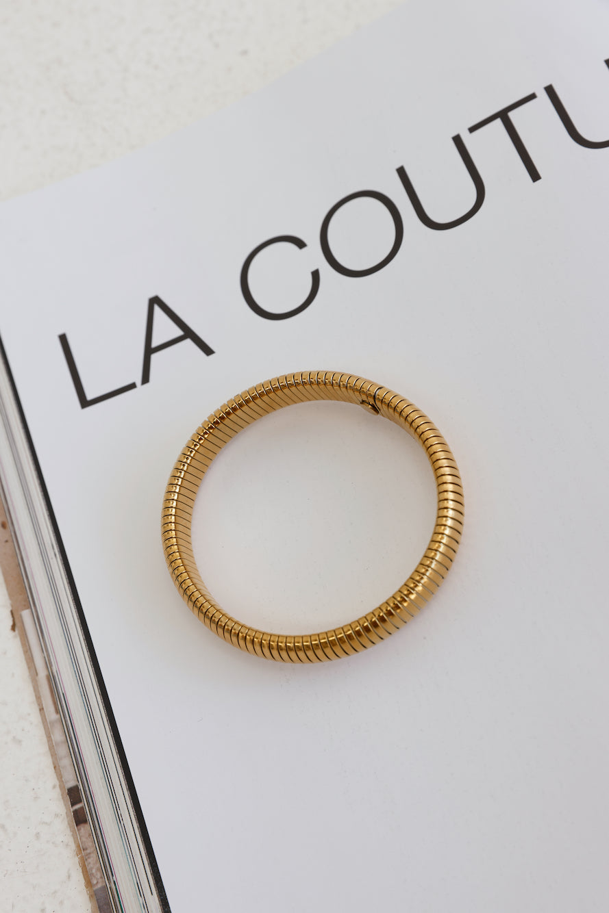 18k Gold Plated Polished Bracelet Gold