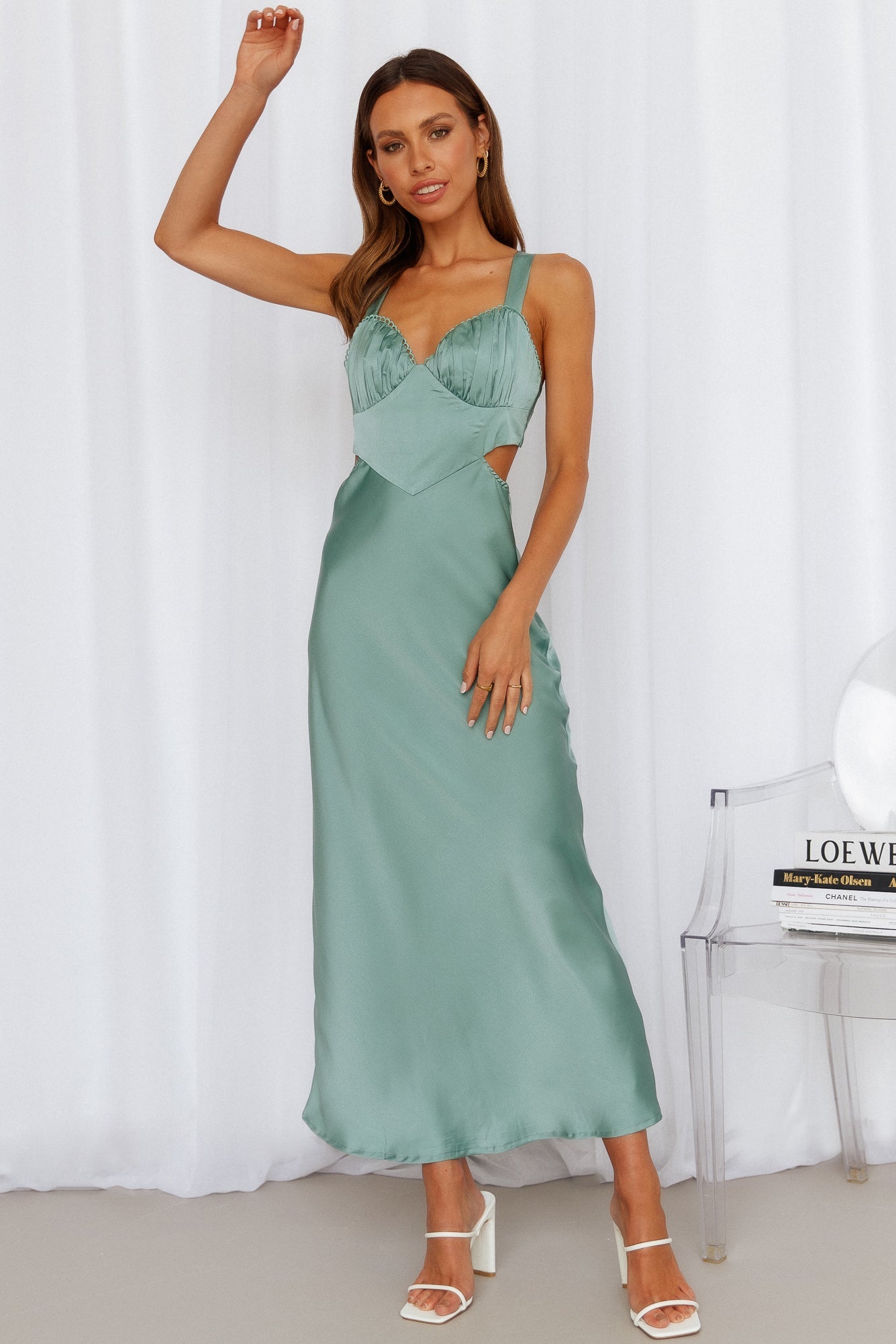 Sweet Mojito Midi Dress Sage