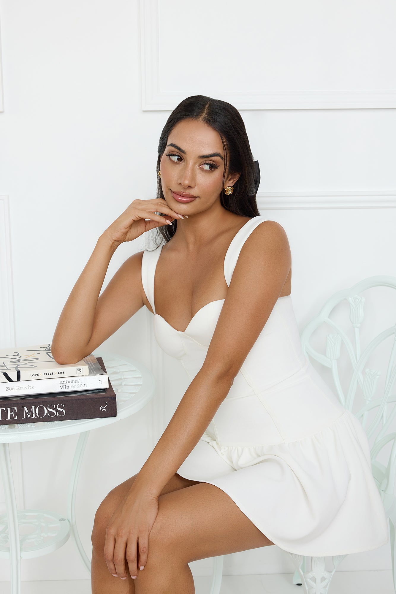 Chic Escapes Romper White