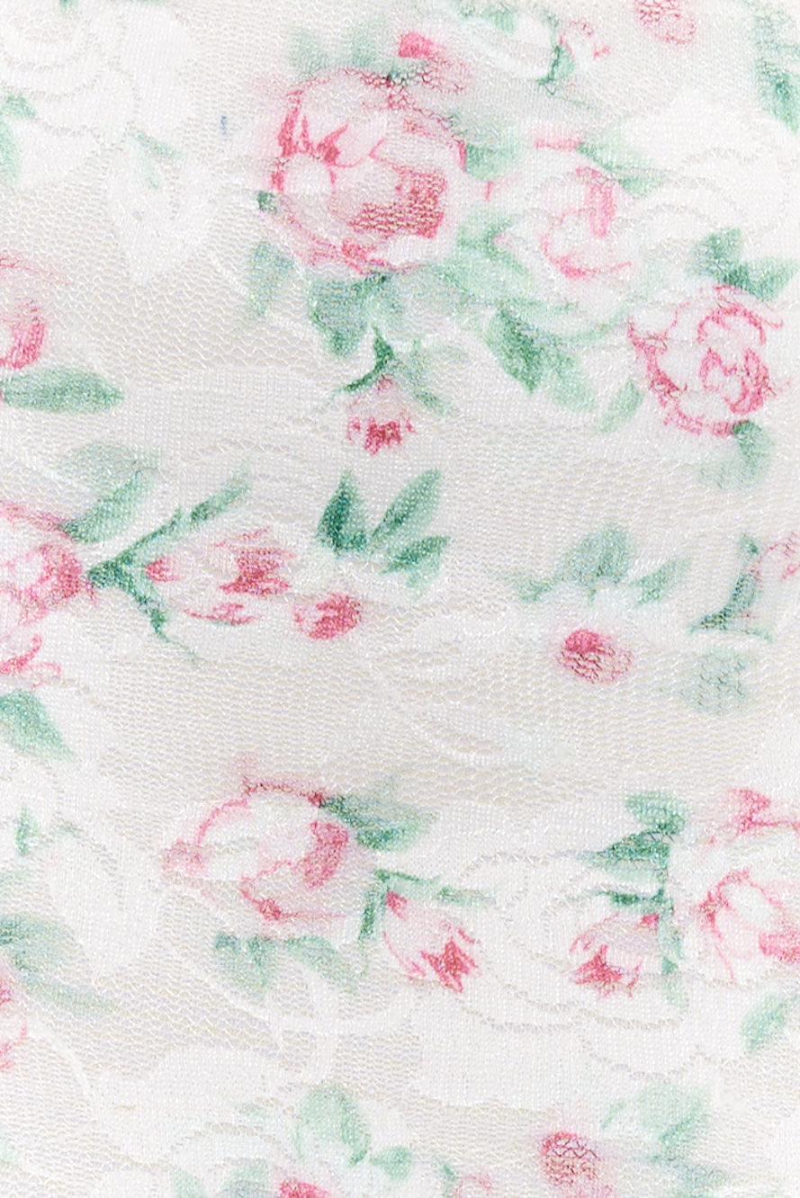 Dainty Touch Lace Crop Top Pink
