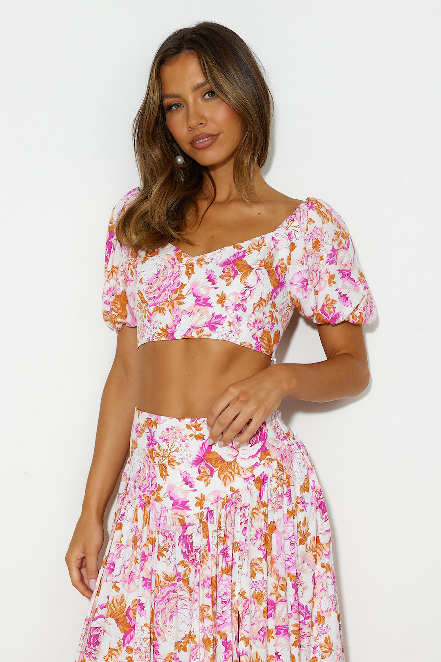 Her Vibe Crop Top Pink