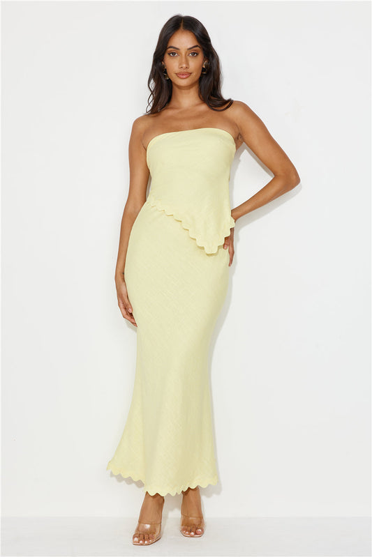 Sassi Maxi Skirt Yellow