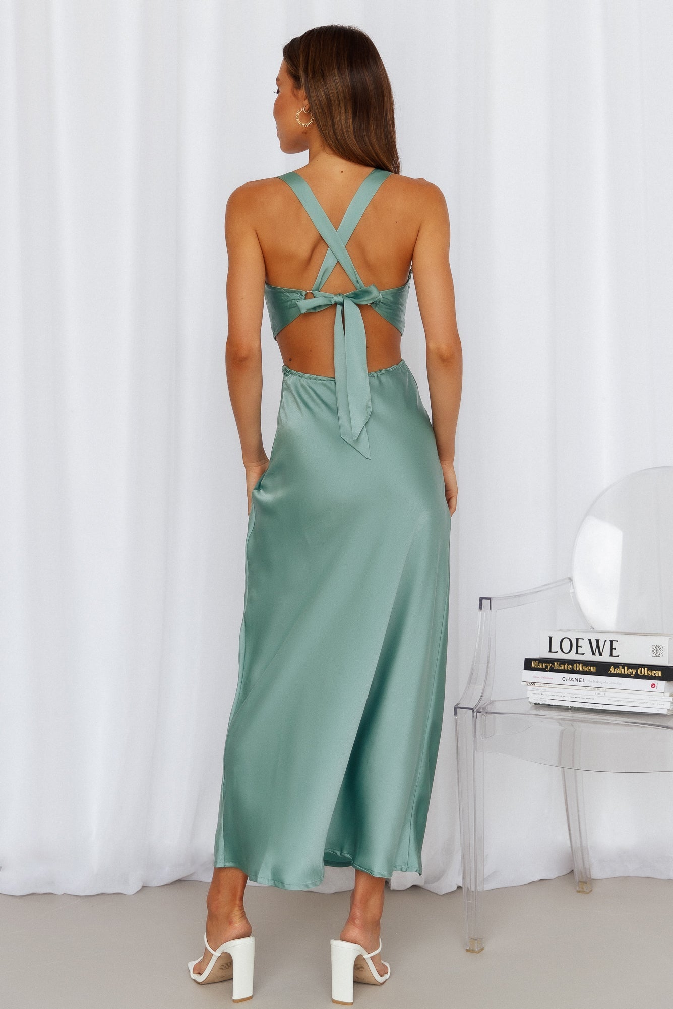 Sweet Mojito Midi Dress Sage