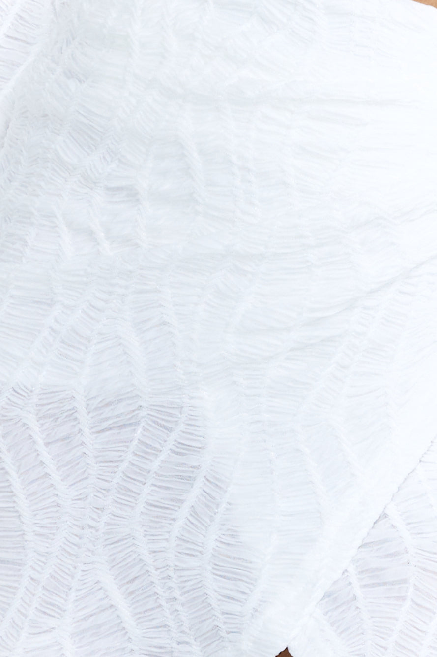 Seen First Crop Top White