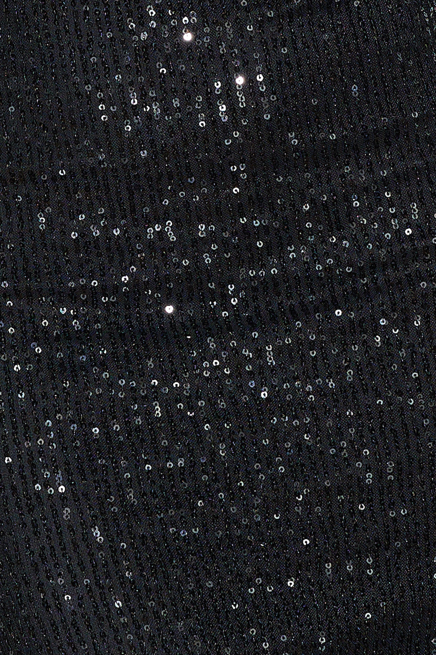 Dazzle Girl Sequin Midi Dress Black