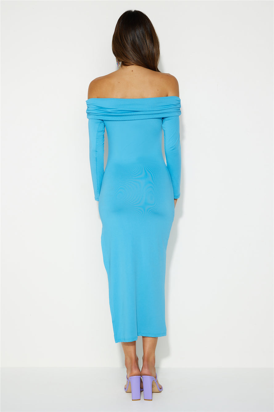 Your Destiny Midi Dress Blue