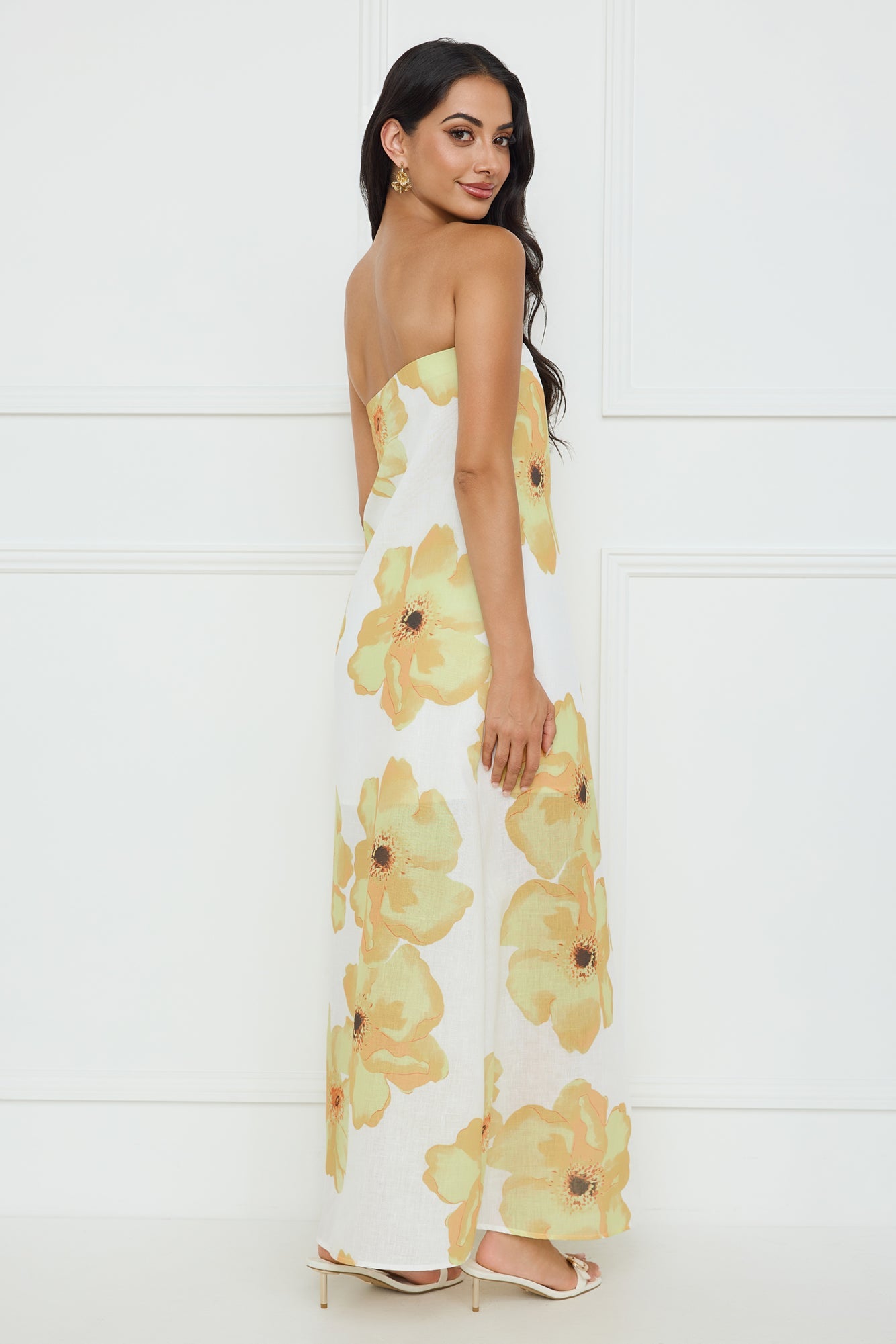 Sunlight��s Embrace Strapless Maxi Dress Yellow