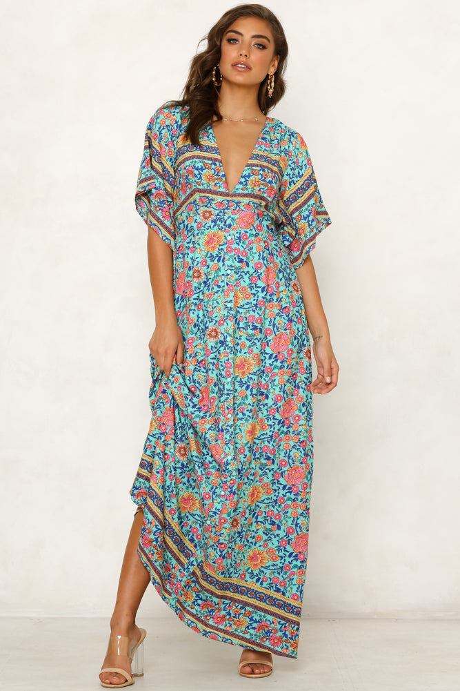 Montalvo Maxi Dress Turquoise